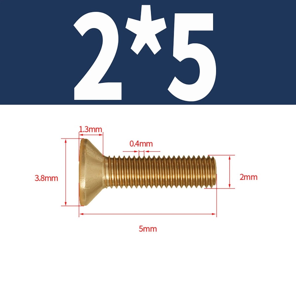 Brass Pozi Countersunk Machine Screws DIN 965 M2 - M8 Flat Head - HomeDIYer