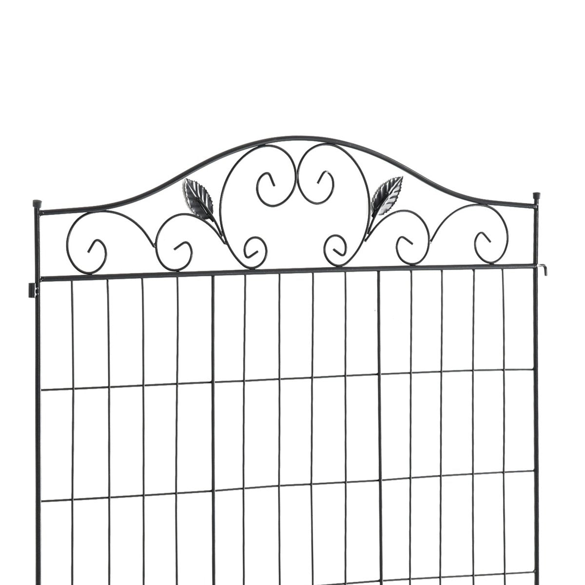 Outsunny 4 - Pack Decorative Garden Fence Panels | 44" Steel Border Fence - HomeDIYer