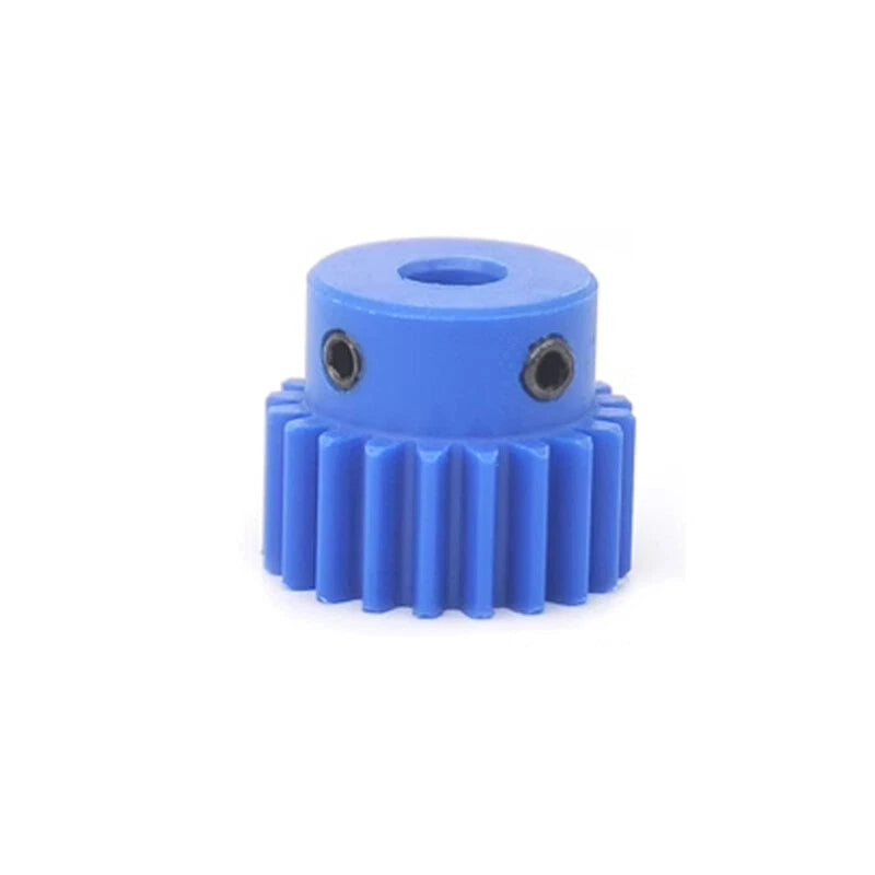 1 Mod Blue Nylon Spur Gear 16-50T Bore 4-20mm Pinion Gear Motor Gear With Step