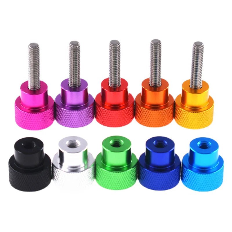 3/8 - 16UNC Knurled Thumb Screws – Aluminum Shank + Stainless Steel Hand Grip (6–100mm Lengths) - HomeDIYer
