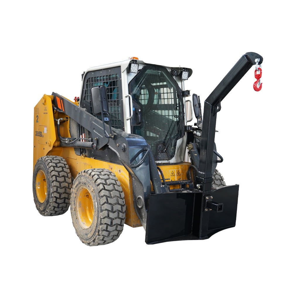 Skid Steer Quick Tach Lift Pole Jib Hoist Crane - HomeDIYer