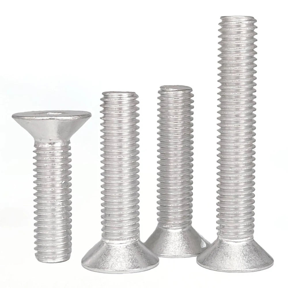 6063 Aluminium Allen Socket Countersunk Screws DIN 7991 — M2 to M8