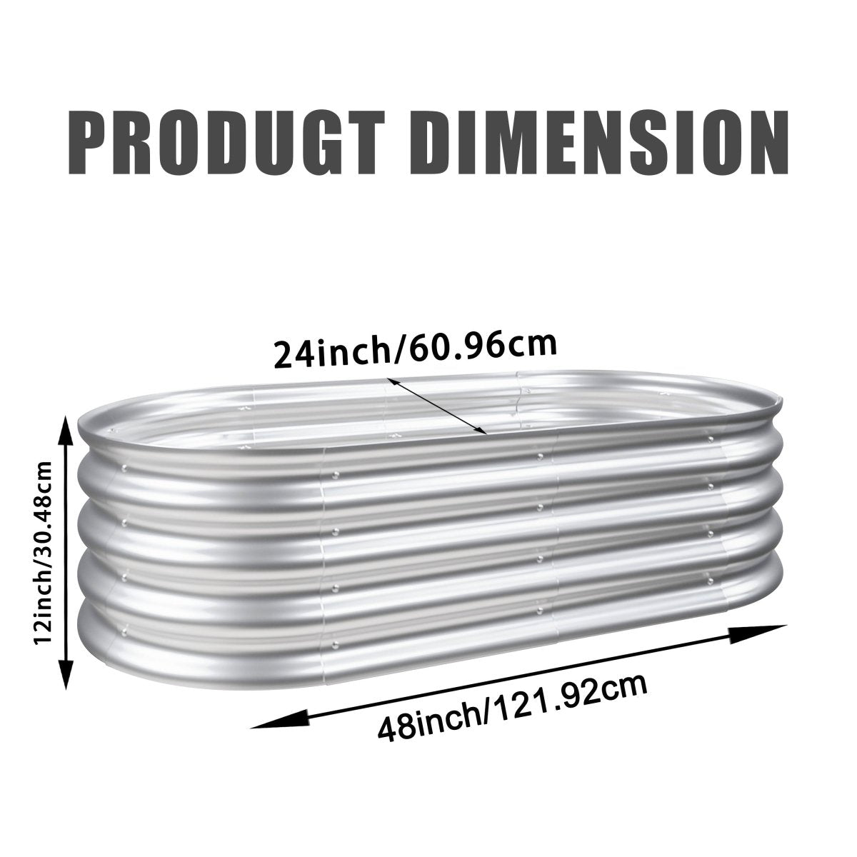 Raised Garden Bed Kit, Galvanized Planter Raised Garden Beds for Outdoor for Vegetables,Flowers &Herbs, Heavy Duty, Rust - Resistant, Easy Assembly - HomeDIYer