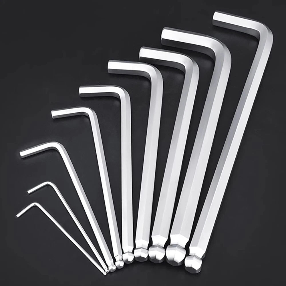 Hexagon Key Hex Long Arm Ball End Wrench 1.5-19mm Allen Wrench L Shape Allen Key