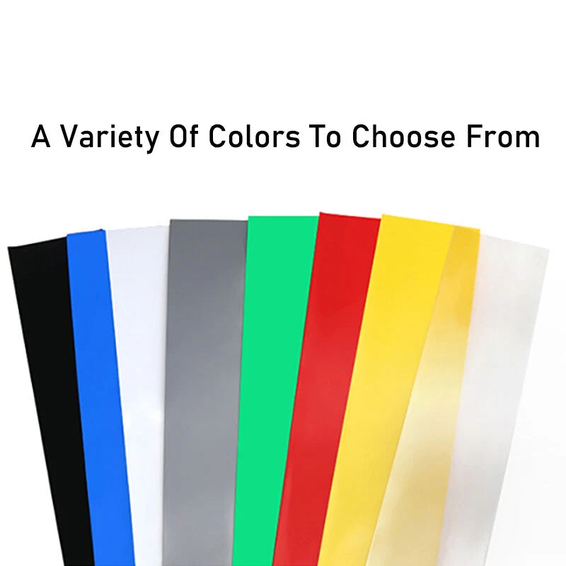 PVC Heat Shrink Tubing 15mm–200mm | RC Battery Pack Wrap | 7 Colors