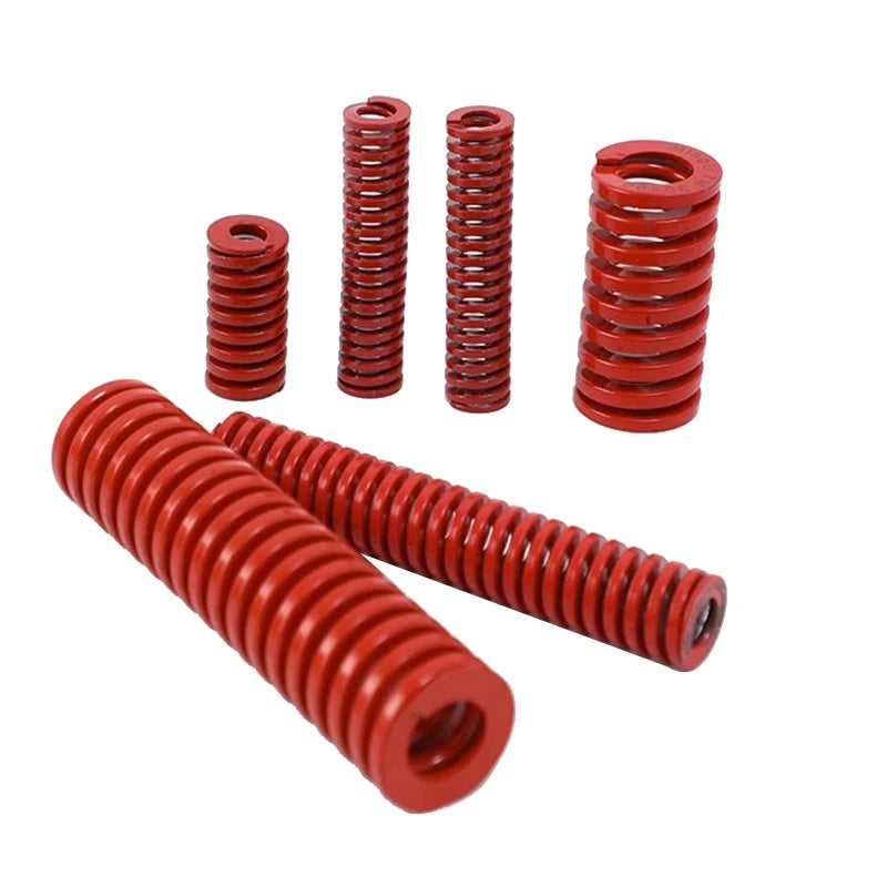 Heavy Load Duty Compression Die Spring OD 8-50mm ID 4-25mm Long 15-450mm Red