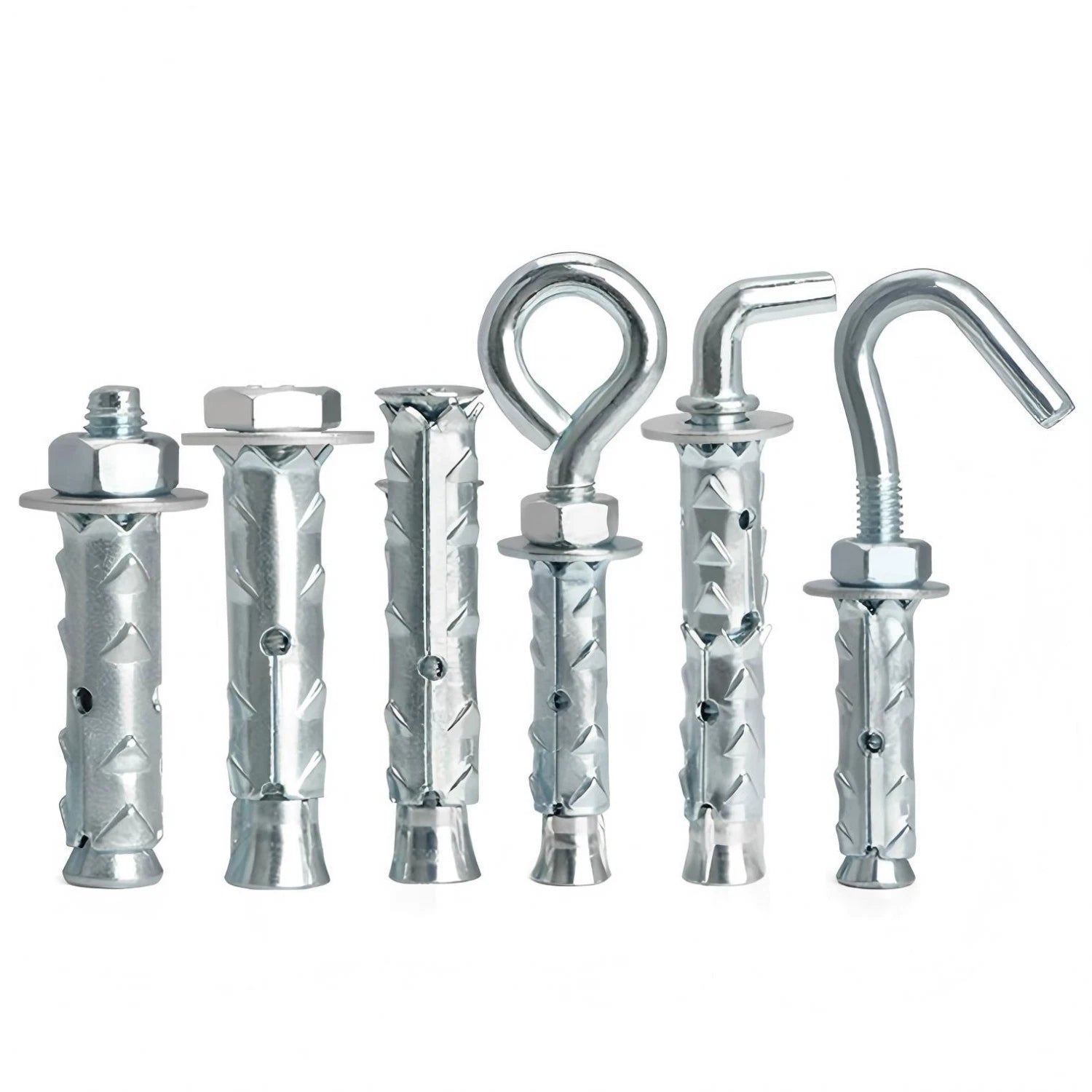 Galvanized Masonry Concrete Expansion Bolts — M6 M8 M10 M12 Wall Anchor Screws