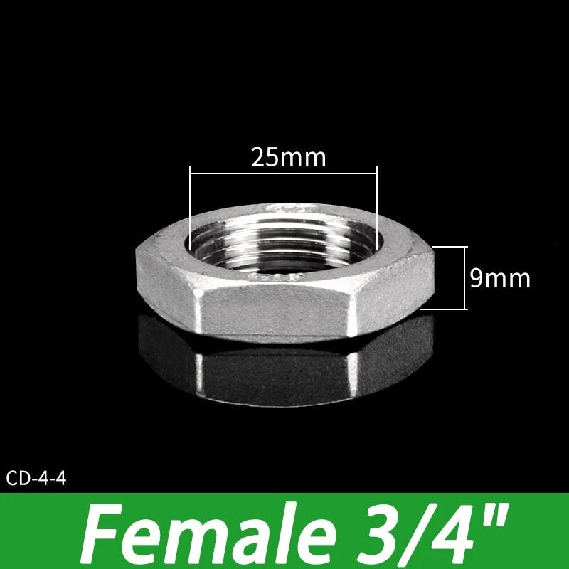 Stainless Steel 304 BSP Female Thread Pipe Fittings — 1/4" to 2"