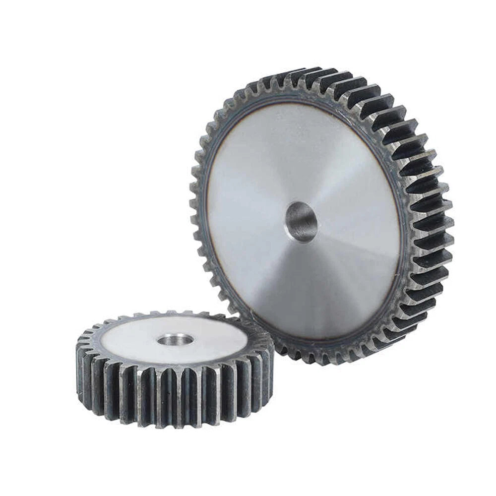 3/4/5 Mod 10T-56T Spur Gear 45# Steel Pinion Gear Thickness 3M-30mm 4M-35mm/40mm