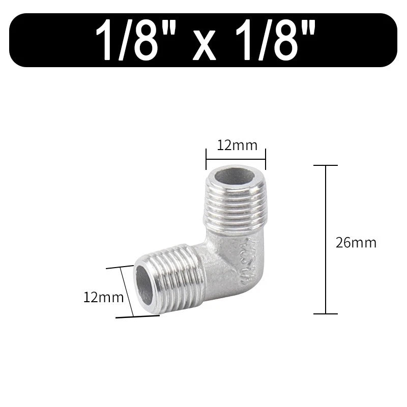 Stainless Steel Reducing Bush BSPT 1/8" to 2" — Male/Female Thread Pipe Fitting A2