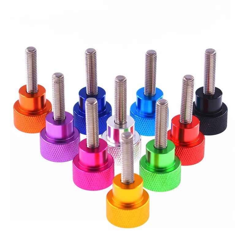 3/8 - 16UNC Knurled Thumb Screws – Aluminum Shank + Stainless Steel Hand Grip (6–100mm Lengths) - HomeDIYer