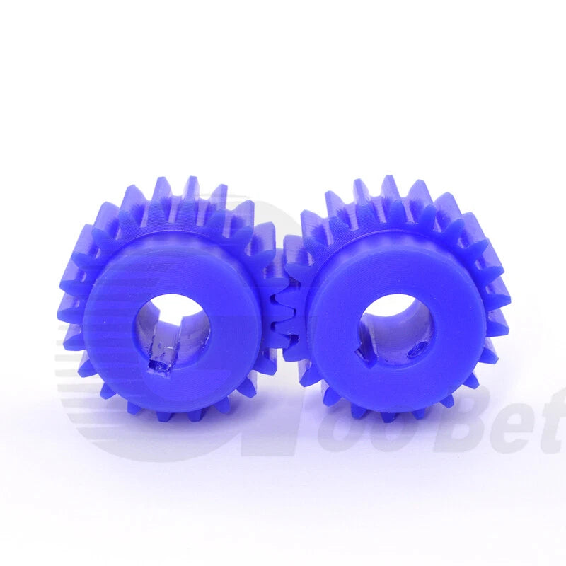 Nylon Mod 2 Spur Gear 12-30 Tooth with Step Pinion Motor Gear Bore 8mm-25mm Blue