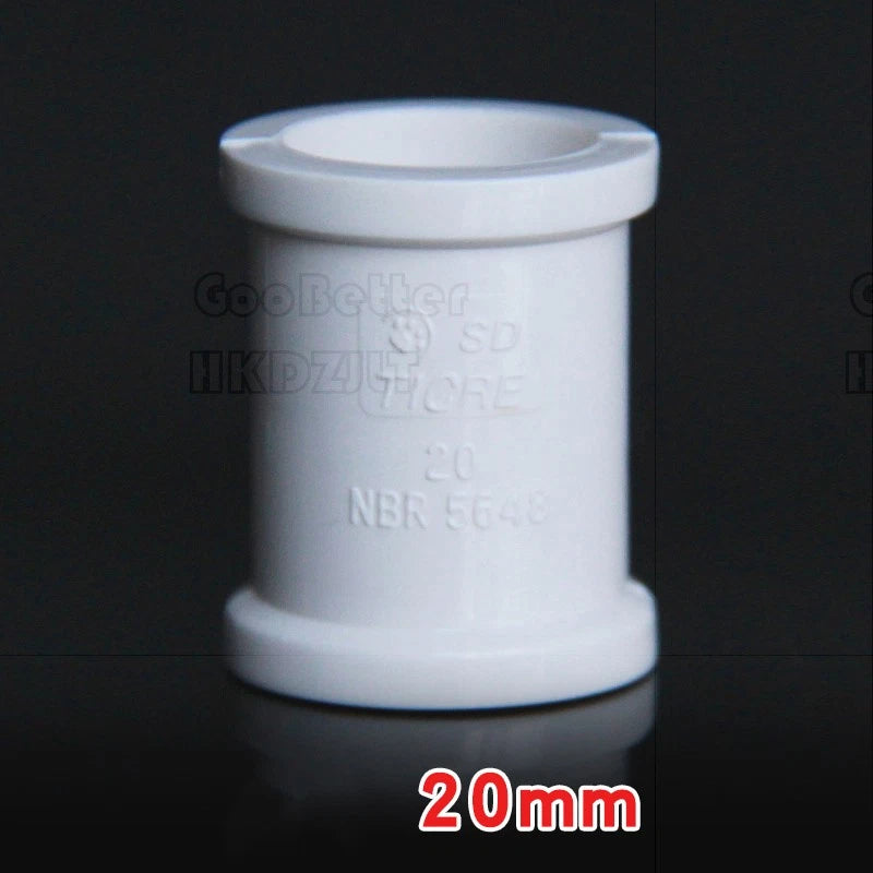 PVC Straight Pipe Coupling — Socket Fitting for Water Lines, 20mm / 25mm / 32mm