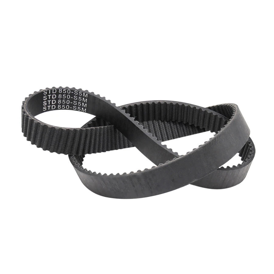 S5M Rubber Timing Belt Closed Loop — 15mm & 20mm Width, 250–2800mm Loop, for CNC & 3D Printer Pulleys