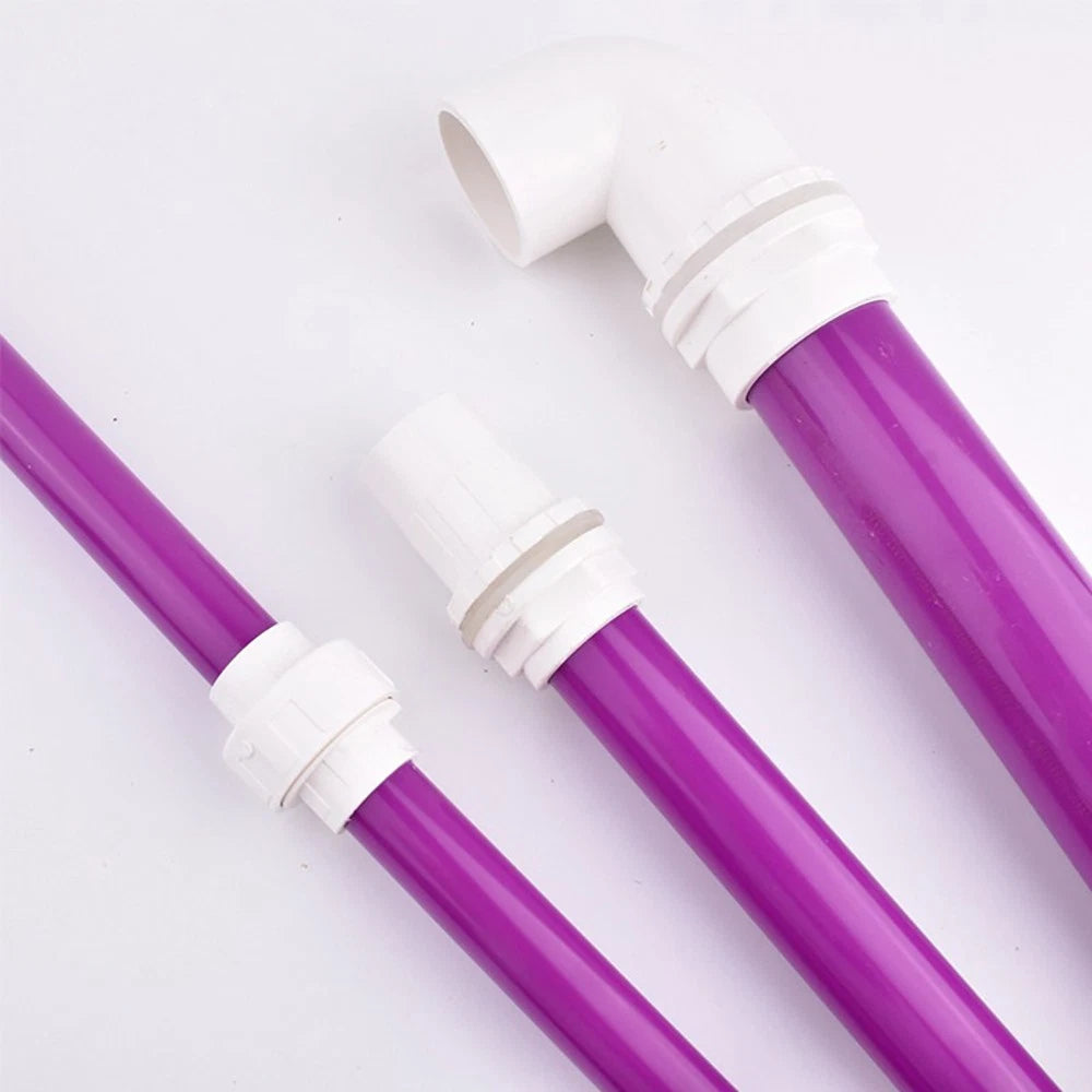 Purple PVC Pipe Round Tube – Solvent Weld Rigid Tubing 500mm Long | 20–50mm