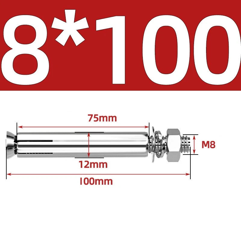 M6-M20 Stainless Steel Concrete Expansion Anchor Bolts – Extra Long