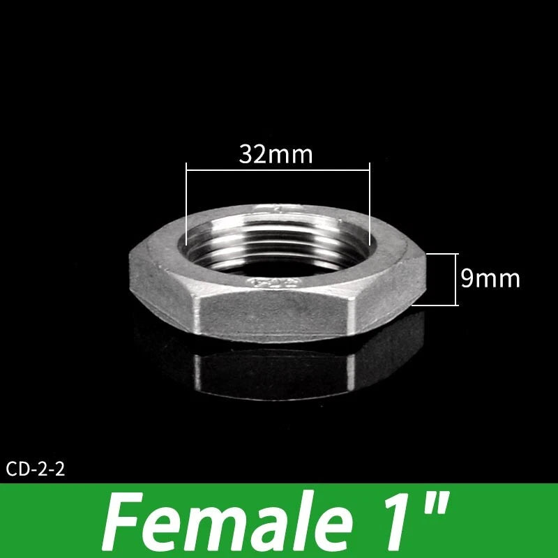 Stainless Steel 304 BSP Female Thread Pipe Fittings — 1/4" to 2"