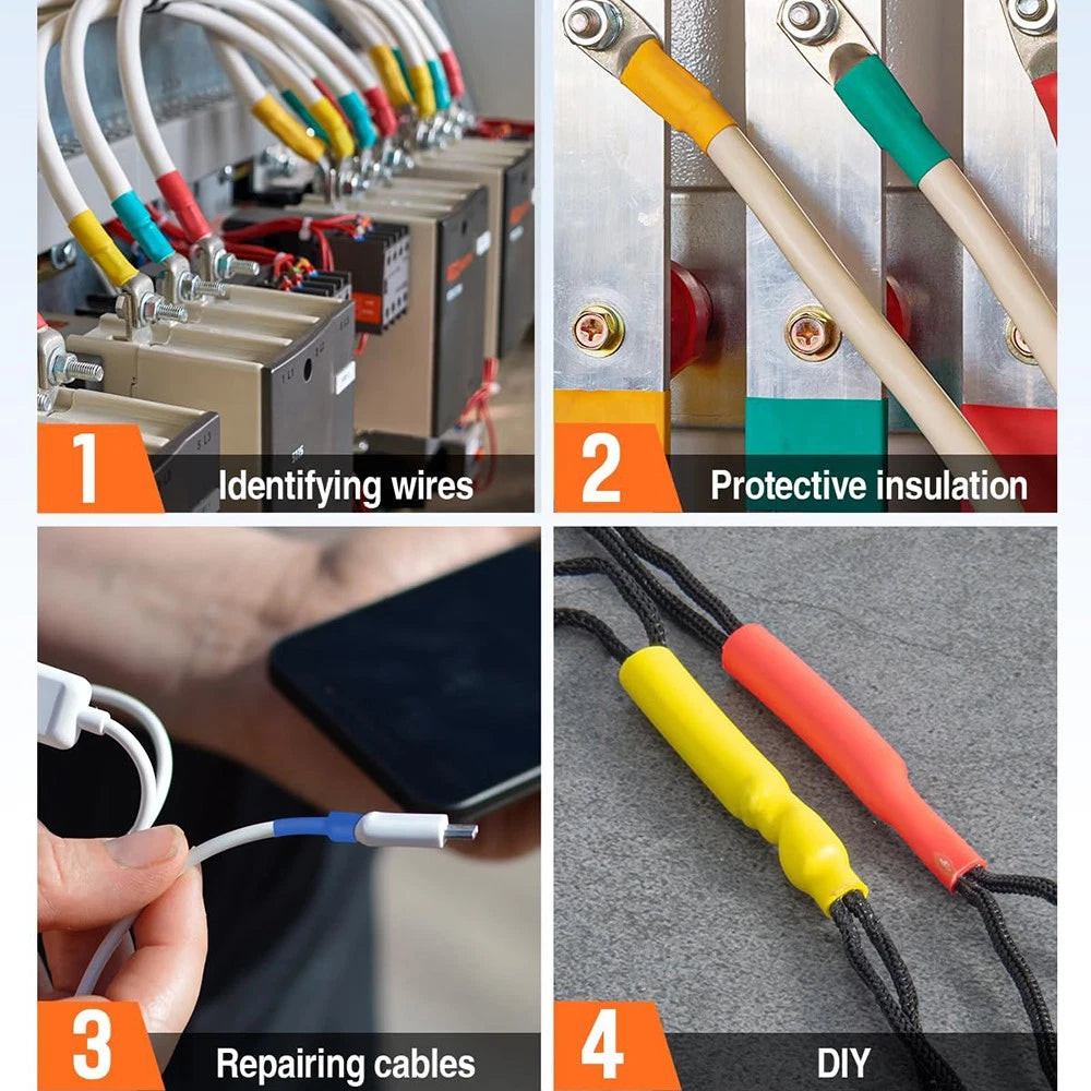 3:1 Heat Shrink Tubing with Adhesive Glue Lined — 1.5mm to 65mm, Multiple Colors