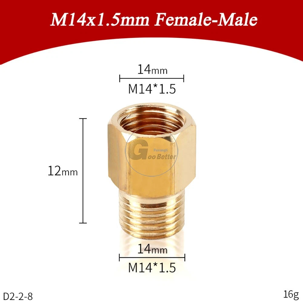M14x1.5mm M22x1.5mm Brass Fittings — Elbow, Tee, Cross, Y-Piece & Adapter Sprayer Joints