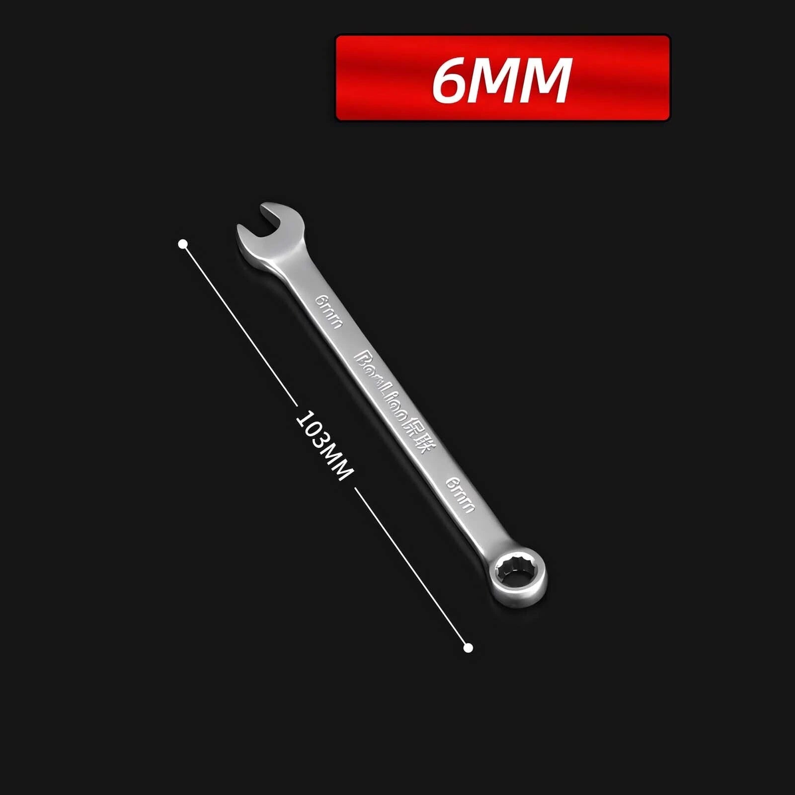 Matt Combination Wrench Set Ignition Spanner Steel Tools Metric SAE 6MM-50MM