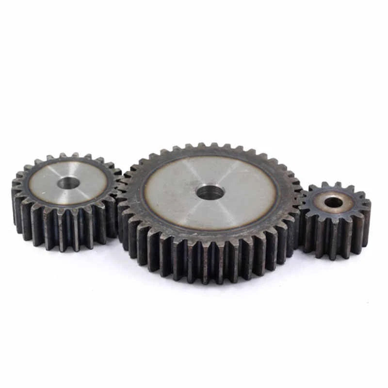 Spur Gears Pinion Gear 5 Mod Transmission Gear 10~46 Teeth 45# Steel Flat Gear