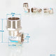 Brass Elbow Pipe Fitting – 1" Internal & External Thread, Plumbing Connector