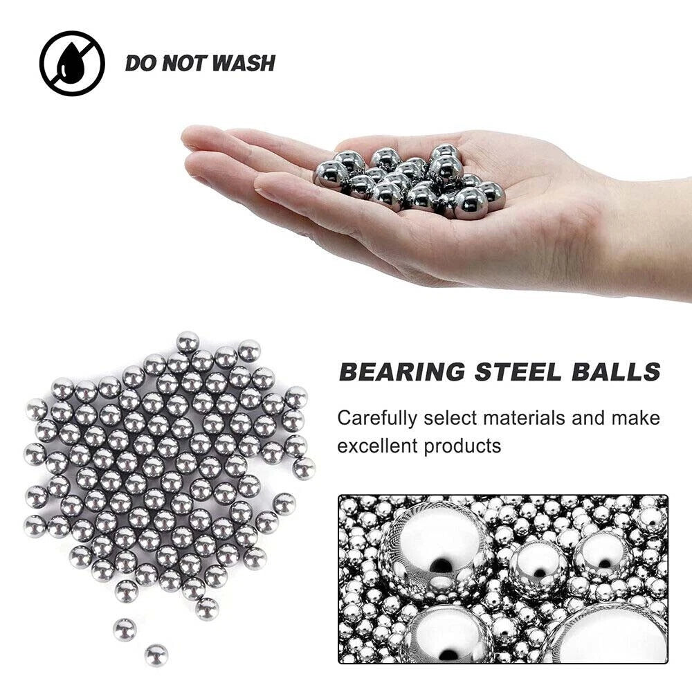 High Precision Chrome GCR15 Steel Solid Steel Ball Bearings - Dia 1mm to 200mm