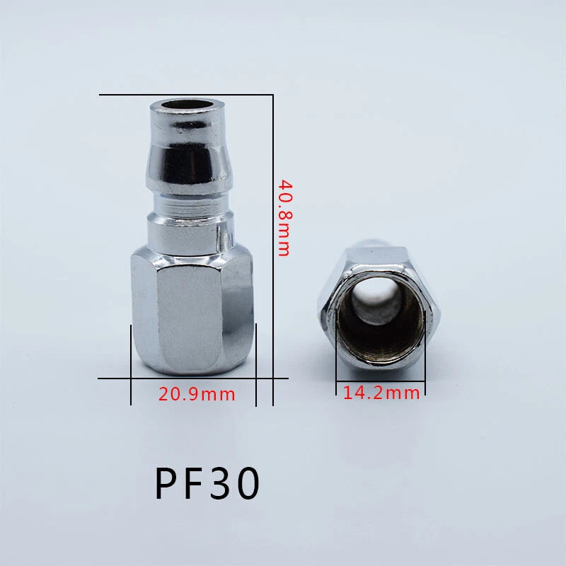 Iron Chrome Plated C-Type Quick Connector Quick Disconnect Air Hose Fitting