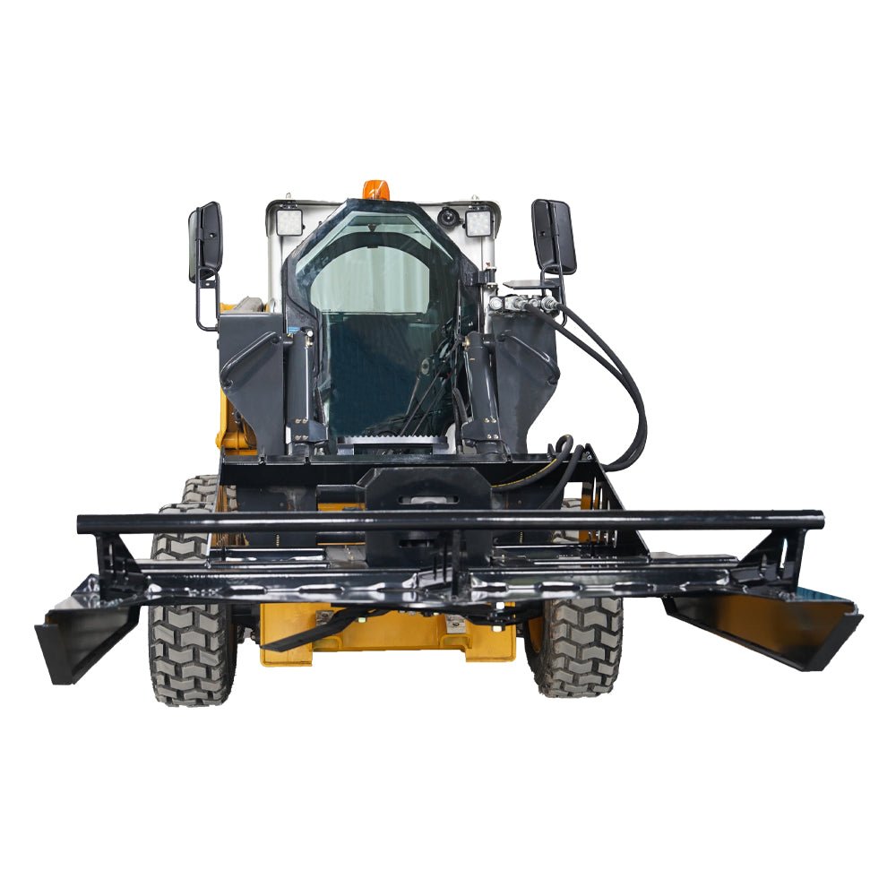 72" Skid Steer Hydraulic Heavy Duty Brush Mower Cutter Attachments, Fits Universal Skid Steer Quick Attach - HomeDIYer