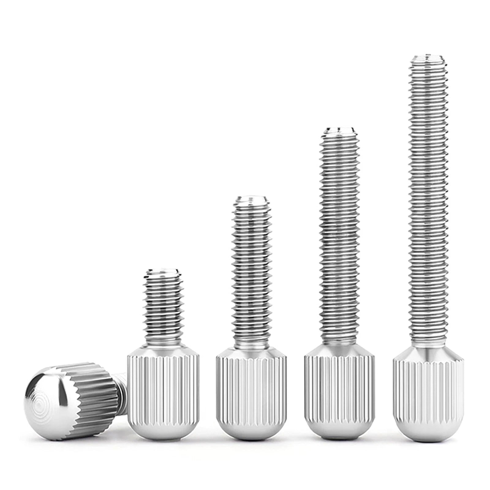 Knurled Thumb Screws – 304 Stainless Steel Small Head Thumbscrew Bolts M2–M8