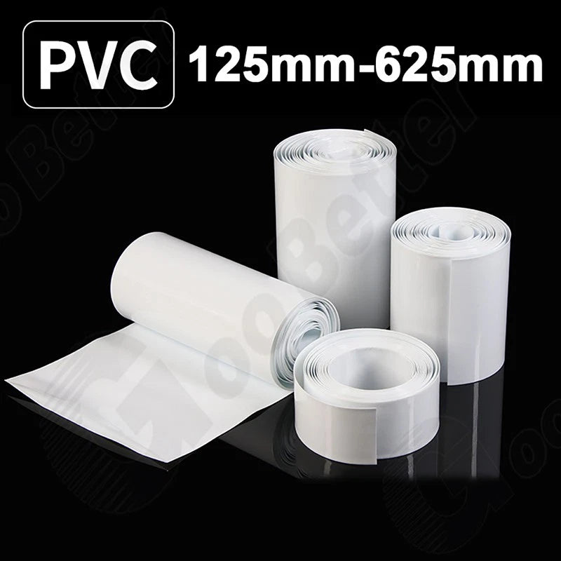 PVC Heat Shrink Tubing 125–625mm | Large Diameter Shrinkable Film Insulation Sleeve