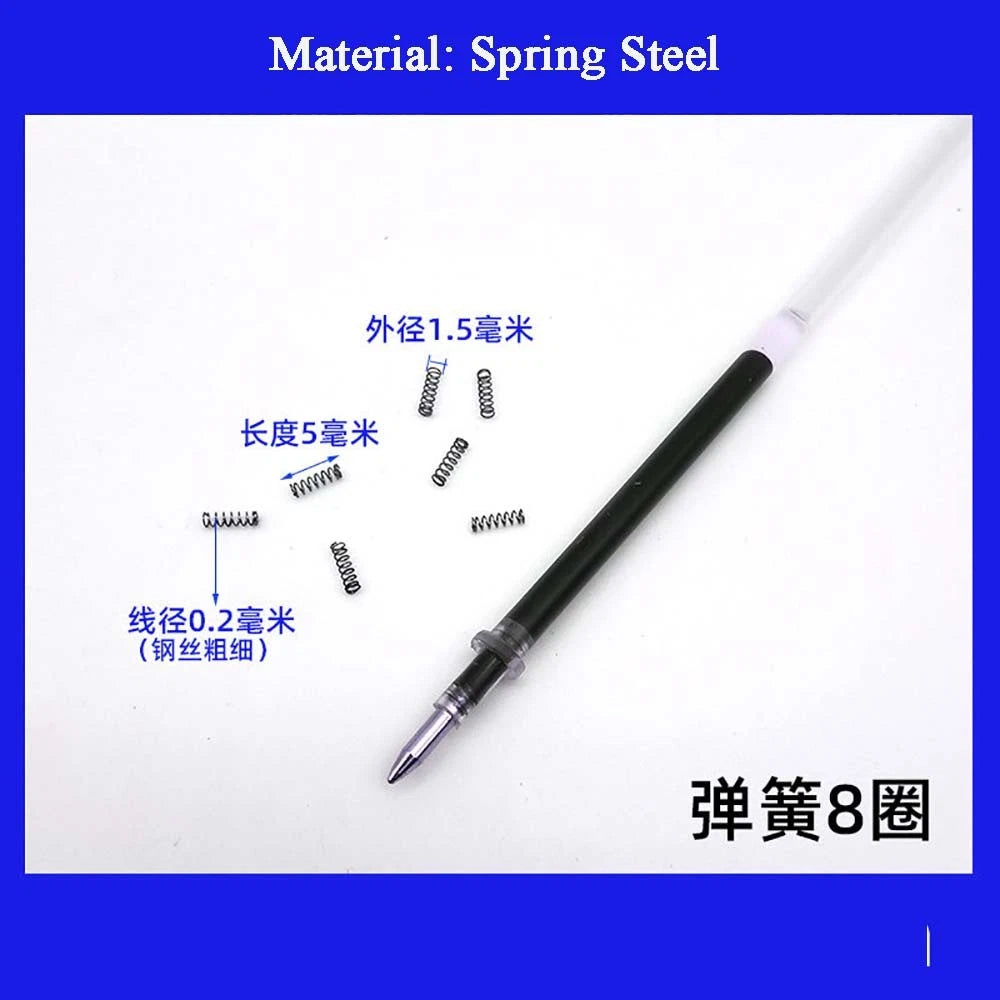 Spring Steel Small Compression Spring 0.2/0.3/0.4mm Wire Diameter 3-50mm Length