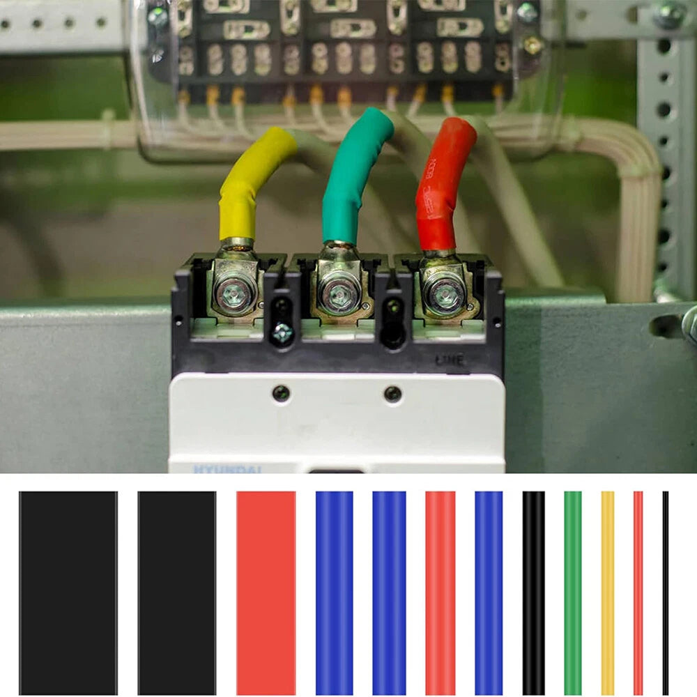 Heat Shrink Tube 2:1 Ratio – Electrical Wire Sleeving & Cable Insulation, All Sizes & Colors