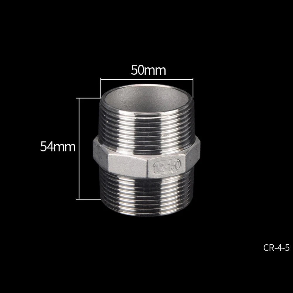 Stainless Steel Threaded Pipe Reducer Nipple — BSP Male to Male Fitting