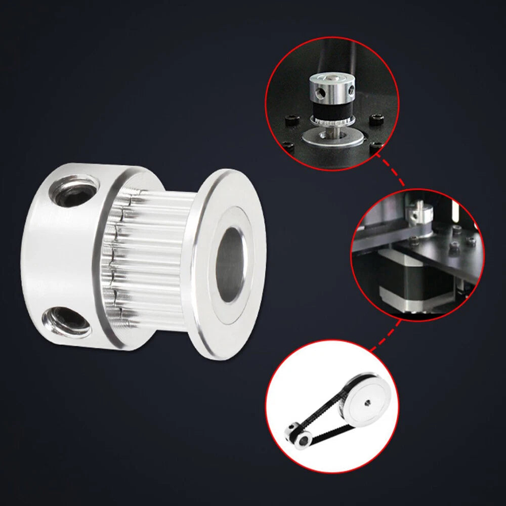 5M 20~26 Teeth Synchronous Wheel Timing Belt Pulley for 15/20/26mm Belt Width