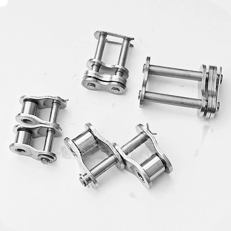 A2 Stainless Steel Duplex Roller Chains Full/Half Connecting Links 06B-2 - 20A-2
