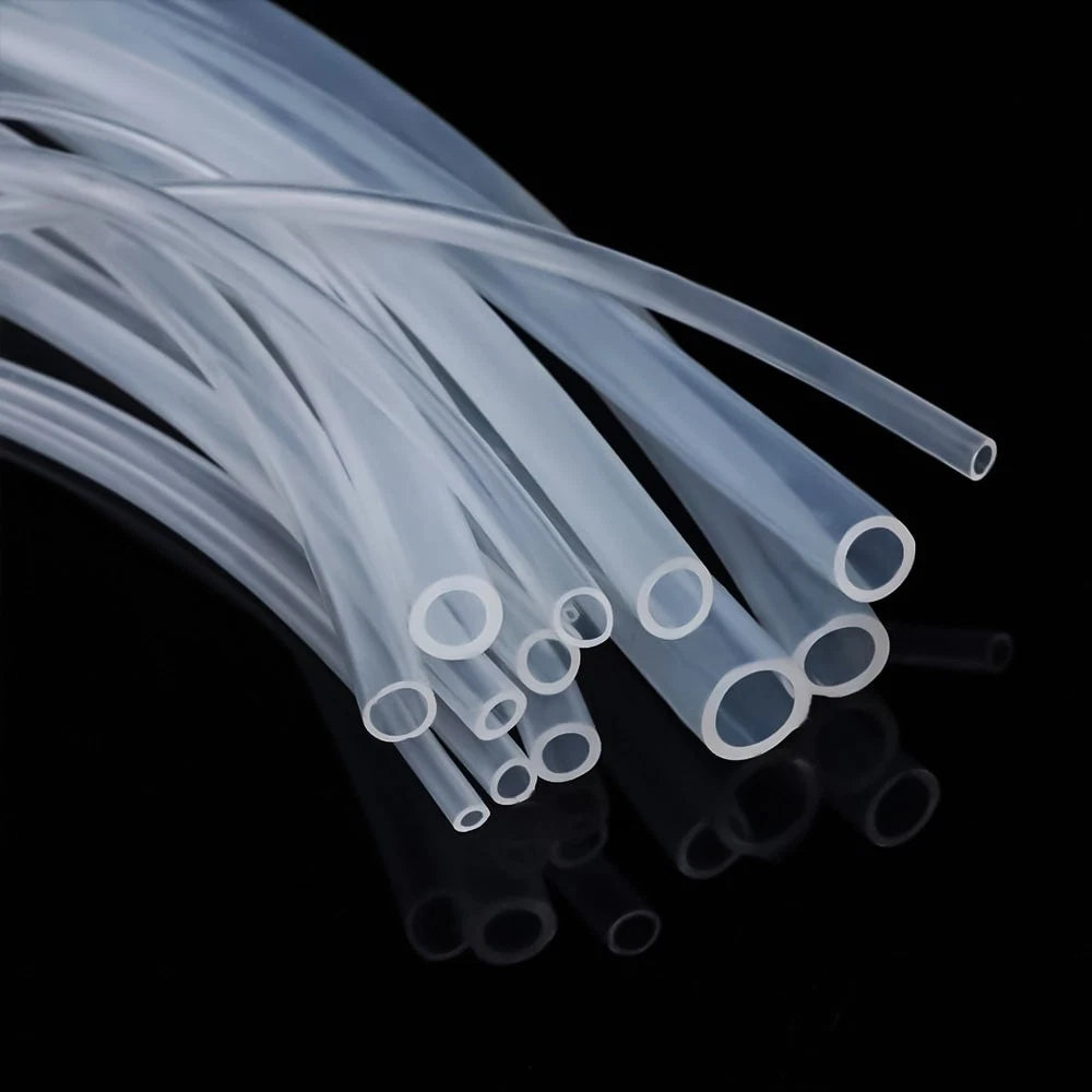 Food Grade Clear Silicone Tubing — Flexible Rubber Hose Pipe ID 0.33mm–50mm