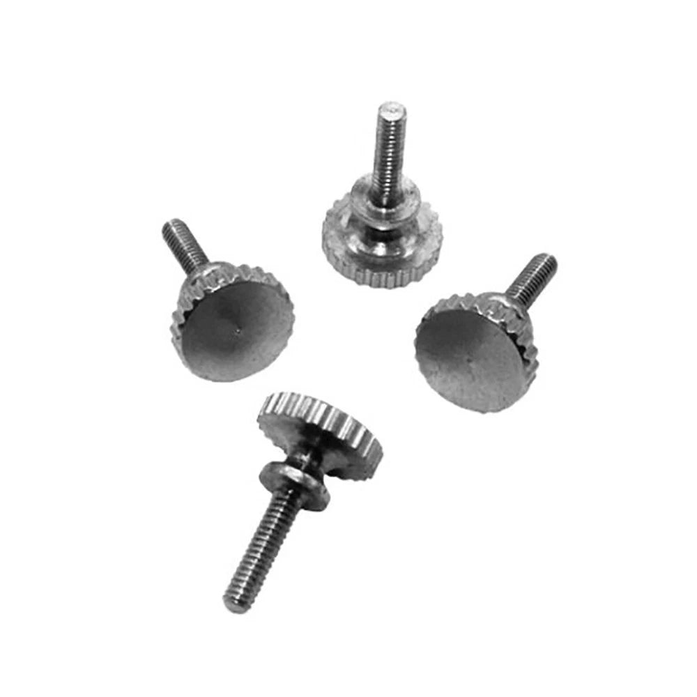 M2 Step Knurled Thumb Screws – Nickel Plated Brass, Step Head Hand Grip Bolt (Tool‑less Fastener) - HomeDIYer