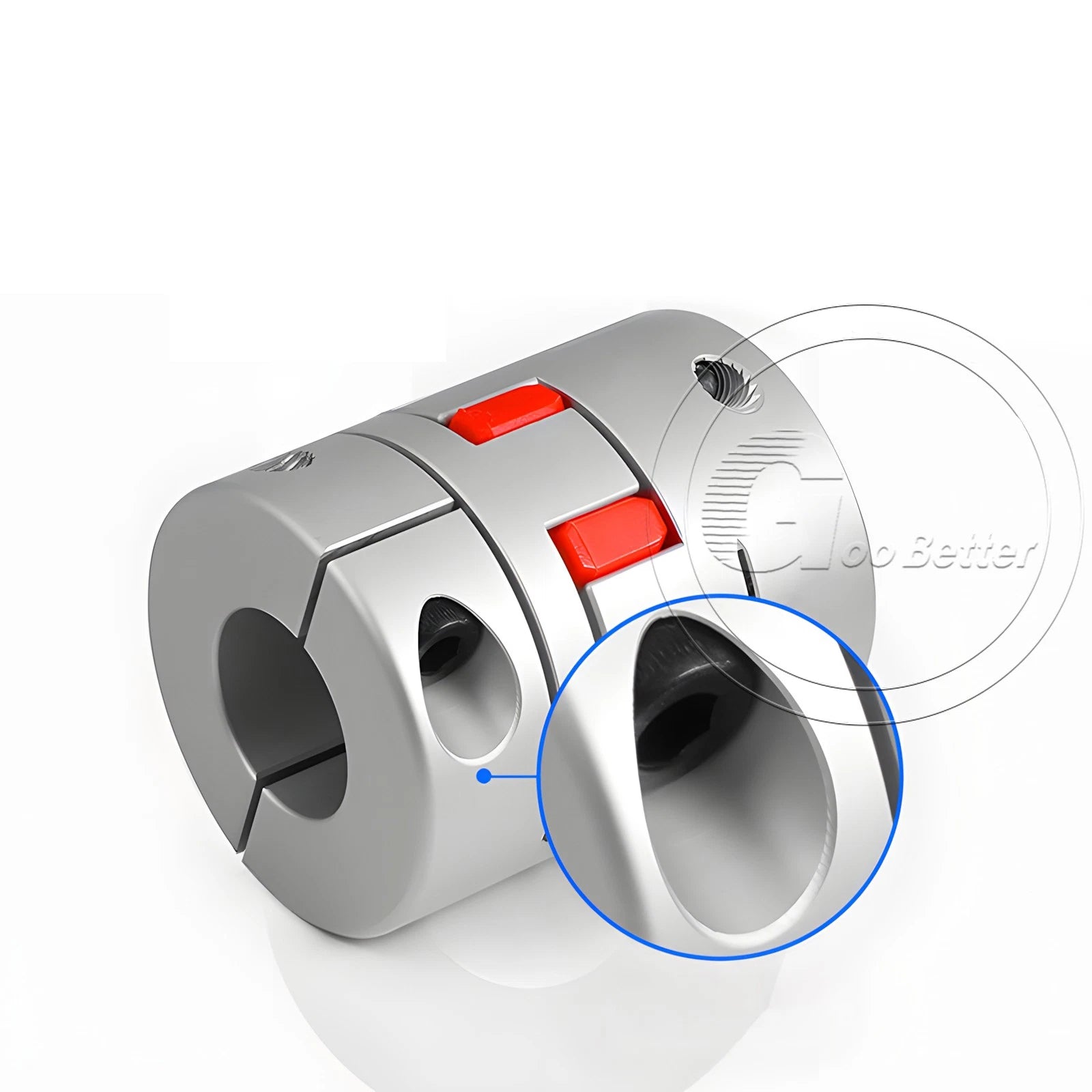 CNC Shaft Coupler Flexible Plum Spider Jaw Coupling Stepper Motor Ø 65 80 95 mm