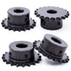 45#Steel Roller Chain Sprocket Wheel 04C Pitch 6.35mm 21~26 Teeth Bore 8~25mm