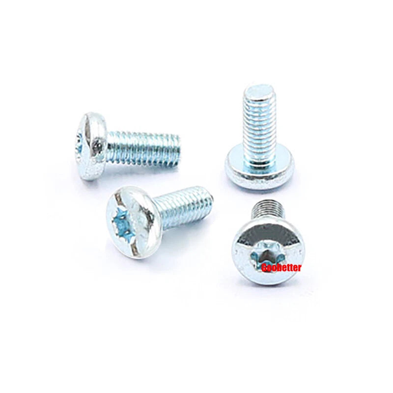 PM1.2–M5 Torx Pan Head Machine Screws – Carbon / 304 Stainless Steel, Micro Plum Round Head Bolts