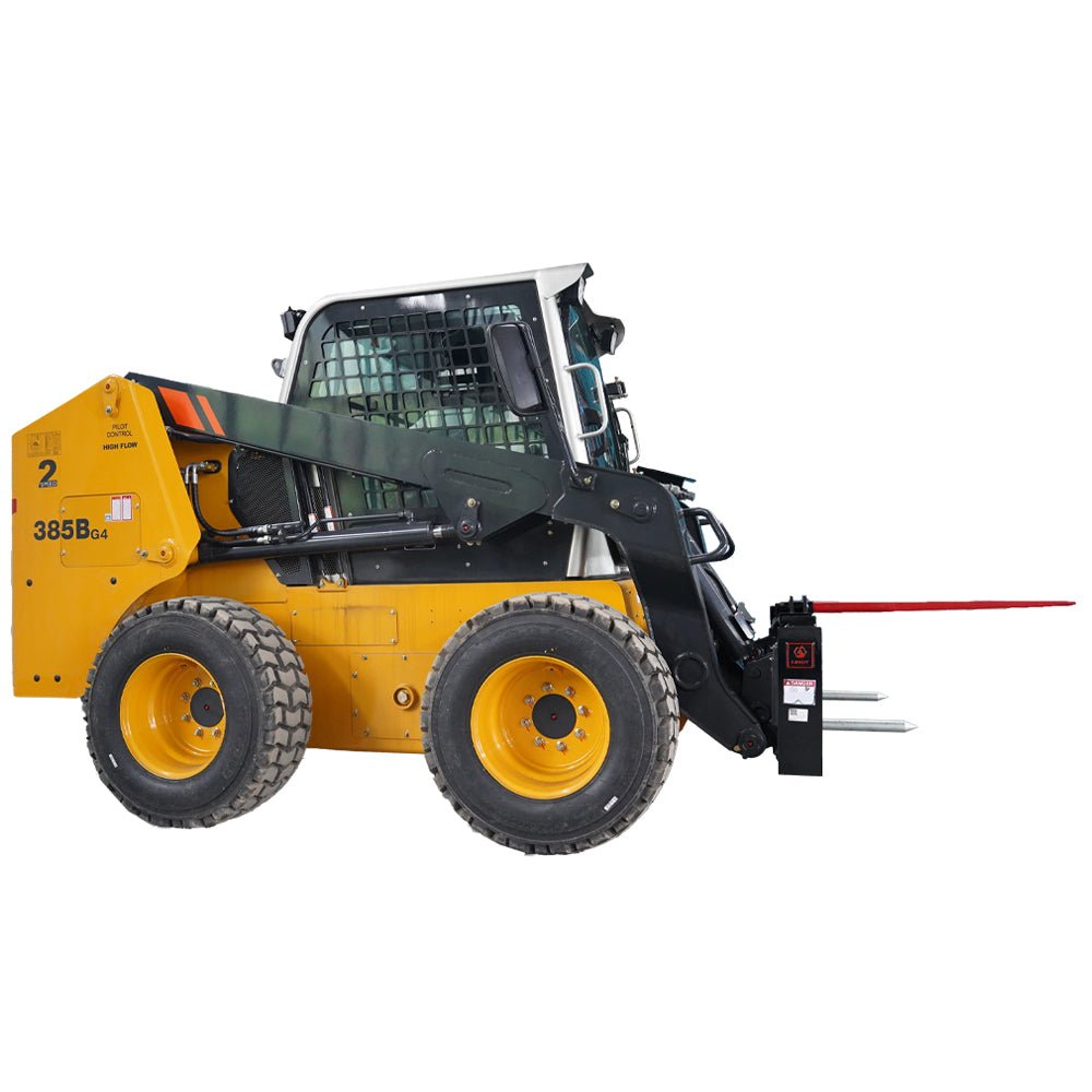 Landy Attachments 43'' Hay Spear Skid Steer Quick Tach - HomeDIYer