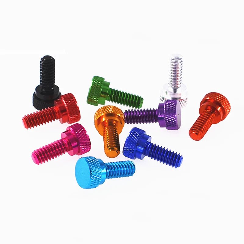 UNC 1/4 - 20 Aluminum Alloy Knurled Thumb Screws – High - Type Hand Grip Knob Bolts - HomeDIYer