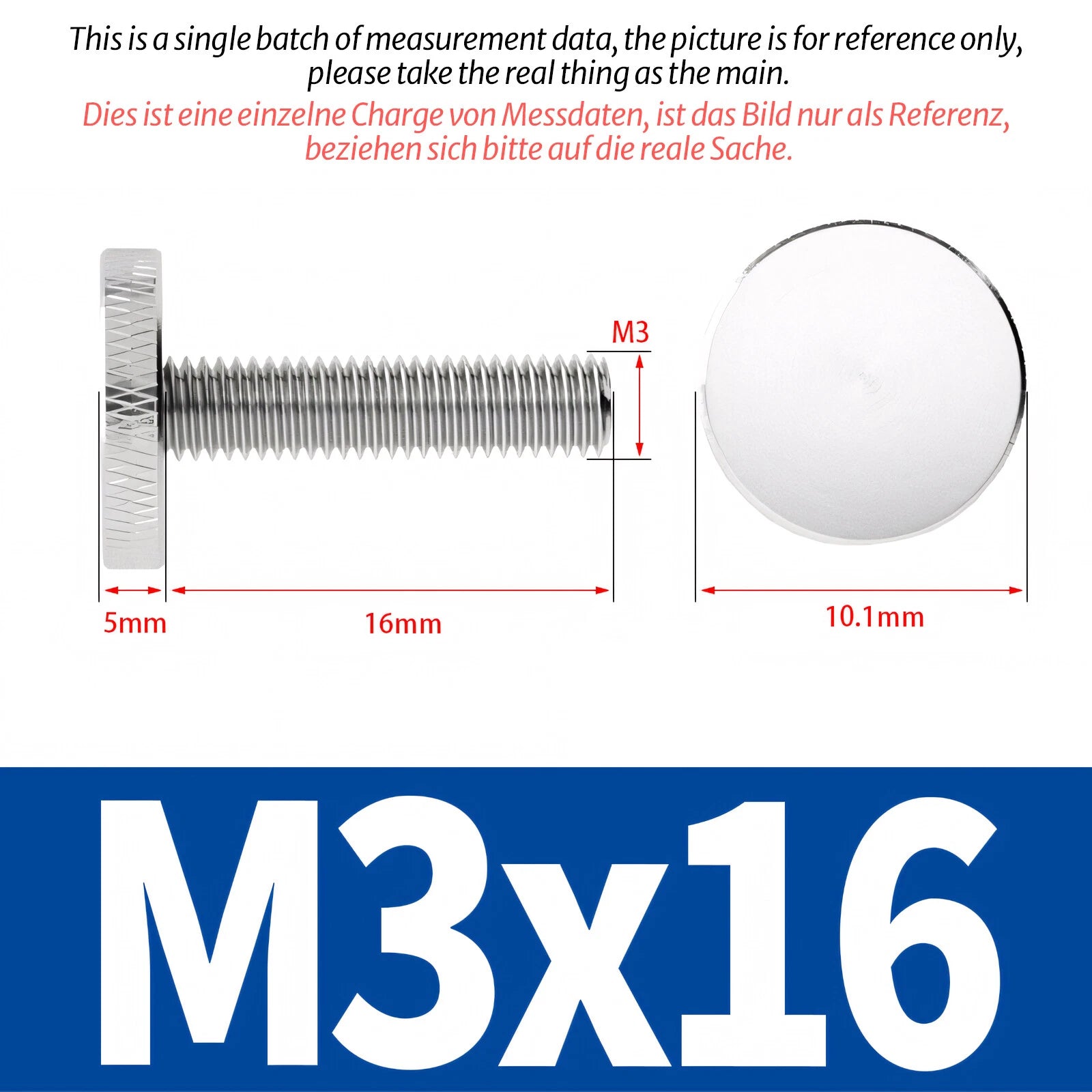 Knurled Thumb Screws Large Flat Head 304 A2 Stainless Steel M3 M4 M5 M6 M8 M10