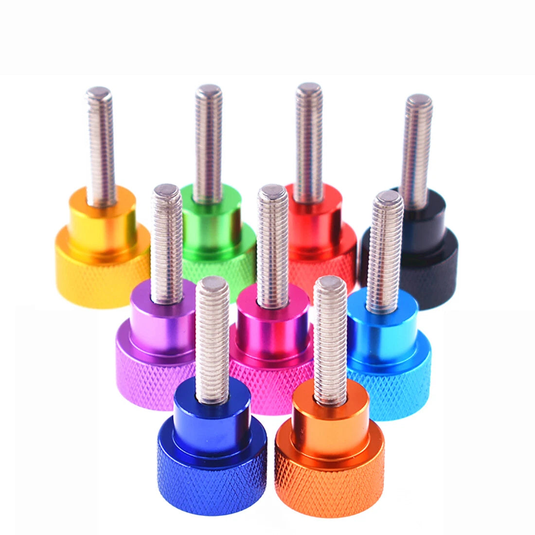 M3 Knurled Thumb Screws – Aluminum Alloy, 10 Colors, L=4mm–80mm