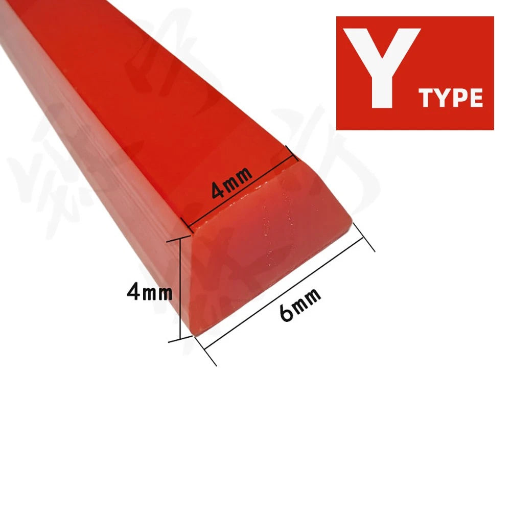 Solid PU V-Belt — Polyurethane Conveyor Drive Belt, Red Smooth, Y/M/Z/A/B/C/D Type