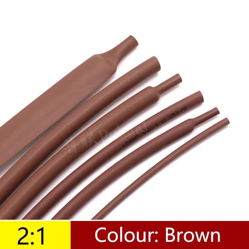 Heat Shrink Tubing 2:1 — Electrical Wire Sleeving, 5 Colors, Ø 1mm–50mm - HomeDIYer