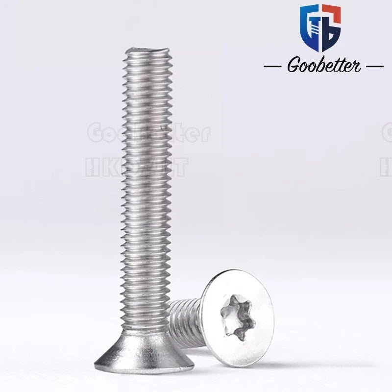 Tamper‑Proof Torx Countersunk Machine Screws – A2 Stainless Steel, M1.4 to M12 (Security Torx) - HomeDIYer