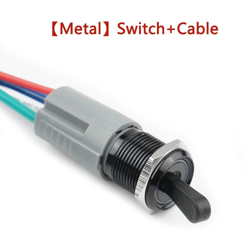 Waterproof Metal Push Button Switch – 3-6V & 12-24V, LED Indicator, Metal & Stainless Steel