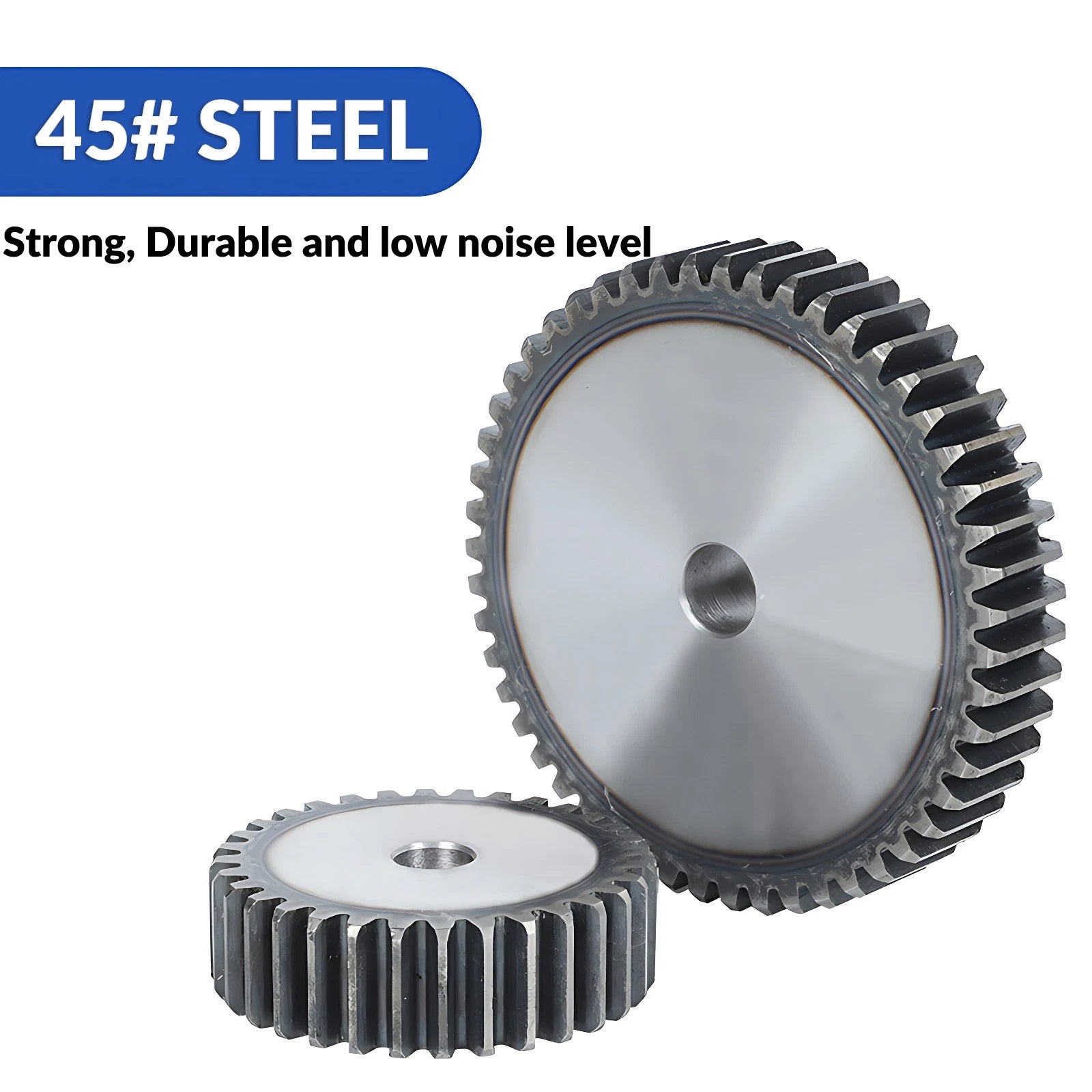 1/1.5/2 Mod 12T-150T Spur Gear 45# Steel Pinion Gear Thickn10-20mm Transmission